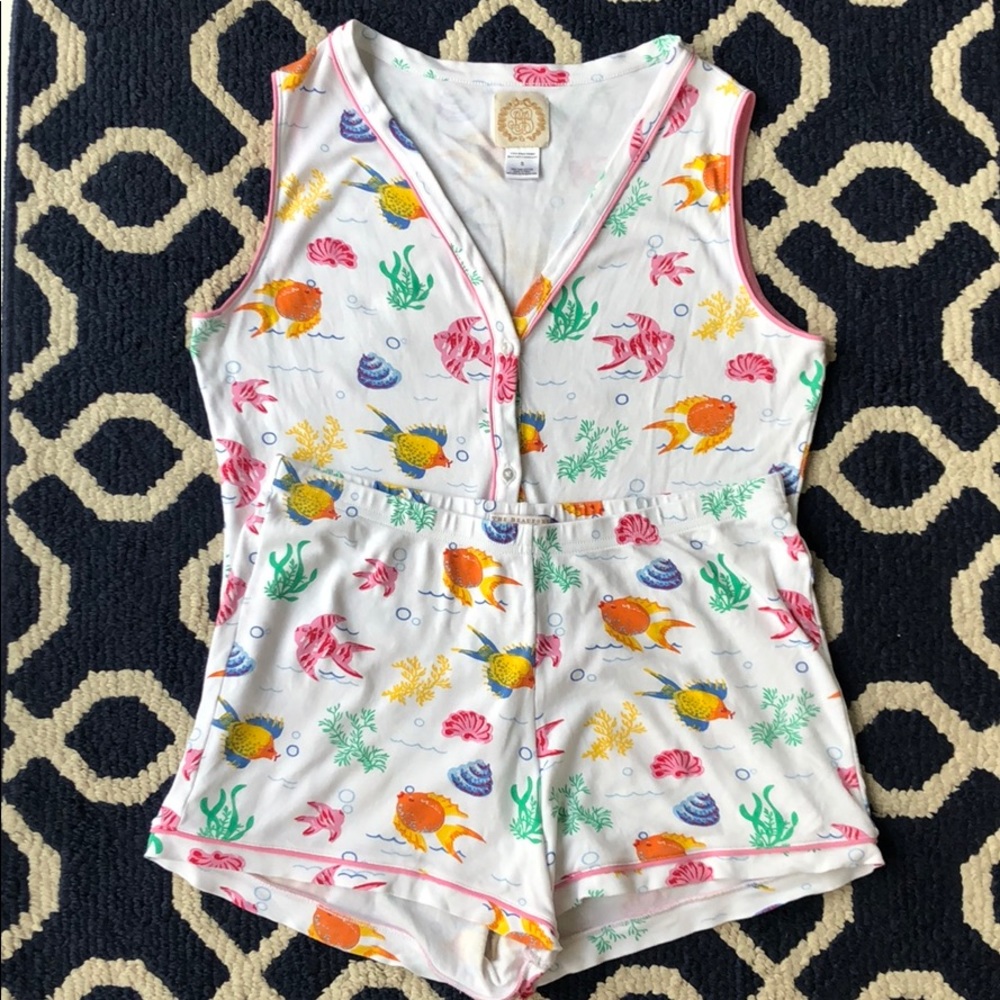 Beauty Sleep Snooze Set in Fripp Fishies